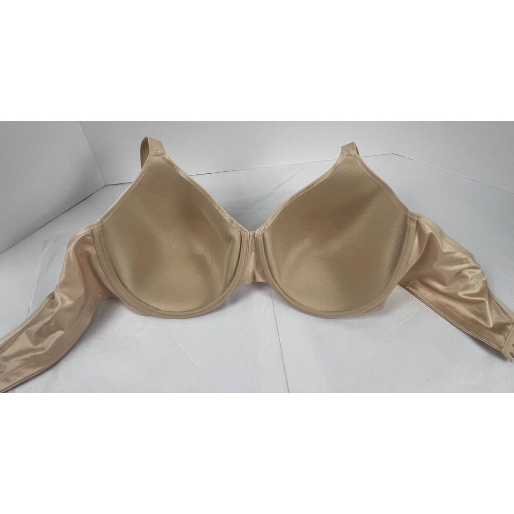 Bali One Smooth U Underwire Bra 40DD Nude Tan Seamless T-Shirt Style 3W11 EUC